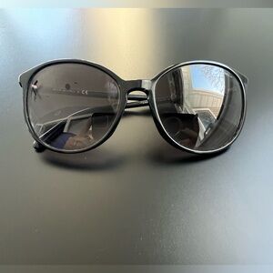 Chanel Black Round Sunglasses